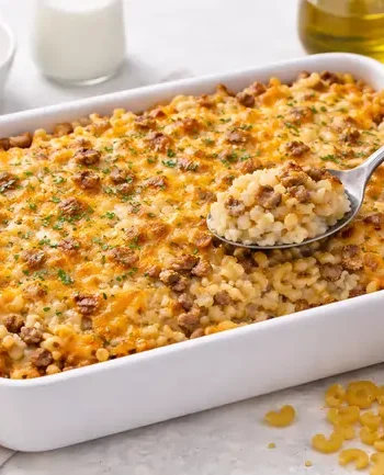 Makaronilaatikko uunissa