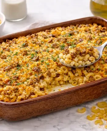 Vegaaninen makaronilaatikko